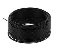 Ausla Fil isolé PVC Noir Cuivre Rouge Câble isolé à 7 Conducteurs 100 M 1x1 mm² AC300 V 176 °F Fil électrique Flexible pour Outils électriques, Instruments, Compteurs et éclairage Domestique