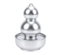 Ausla Fontaine d'eau de Table en Forme de Gourde avec Lumière LED, (Silver)