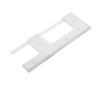 Ausla Gabarit de Rainurage avec Mèche de Routeur en Carbure de 3 Mm, Outil de Rainurage de Poignée intégré en Matériau PC pour l'installation de Meubles de Garde-robe de Porte d'armoire