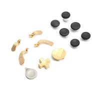 Ausla Gamepad Thumbsticks Metal Joysticks Pagdles Remplacement de One Elite Series 2 Contrôleur - Paramètres Clés Personnalisés, Boutons Lisses, Technologie de Précision (GOLD)