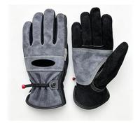Ausla Gants de Travail en Cuir de Vachette Doublés de Coton, Paumes | Cuir de Vache, Jardinage, Soudage, Utilisation de Tronçonneuse, , Hommes Femmes, Dragonne Réglable, Antidérapant
