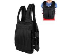 Ausla Gilet de Poids pour Hommes et Femmes Réglable 50KG, Gilet de Musculation avec 12 Poches et Rembourrage en Mousse pour L'entraînement, le Fitness et la course.