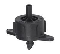 Ausla Goutteurs D’Irrigation, 100 Pièces, Goutteur D’arrosage compensé en Pression 4 Mm pour Légumes en Pot sous Serre, 2 L/4 L/8 /h (4L Noir)