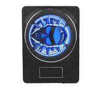 Ausla Haut-Parleur de Caisson de Basses pour Voiture sous Siège, 10 Pouces 800W de Puissance Crête 220W RMS avec Lumières LED Bleues Pulsantes, Amplificateur intégré, Filtre Passe-Bas, (Blue)