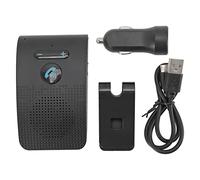 Ausla Haut-Parleur Mains Libres pour Voiture, Kit Haut-Parleur Blue Tooth 5.0 sans Fil pour Téléphone Portable avec Lecture de Musique, Assistant Vocal, Rappel de Navigation
