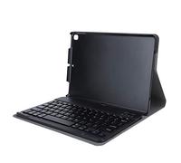 Ausla Housse de Clavier pour Tablette PU ABS Smart Tablet Cover Bluetooth 3.0 Étui Détachable avec Fente pour Stylo Veille Automatique 3 Angles de pour Air Pro 10.5 et 8 10.2 (Black)