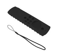 Ausla Housse de Protection en Silicone pour Télécommande Stick Lite avec Lanière, Résistante aux Chocs, Antidérapante, Lavable, Légère, pour Enfants, Animaux Domestiques, Usage Familial (Black)