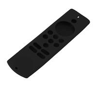 Ausla Housse de Protection en Silicone pour Télécommande Stick Lite Bleu avec Lanière Antidérapante, Résistante aux Chocs, Lavable, étui Souple pour la Maison, Les Voyages, Les Familles (Black)