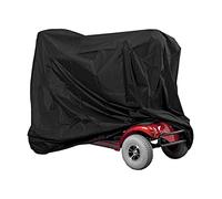 Ausla Housse de Protection pour Scooter de Mobilité, Imperméable, Anti-poussière, Coupe-Vent, Noir, 140x66x91cm