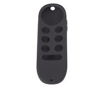 Ausla Housse de Télécommande en Silicone, étui de Protection Antichoc pour Chromecast avec Télécommande TV, Noir avec Lanière, Coque LéGère de 27 G pour Une Utilisation à la Maison et dans Le Salon