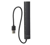 Ausla Hub USB 3.0, Noir, Hub 7 Ports avec Haute Vitesse 5 Gbit/s, Répartiteur Portable pour Appareils et Ordinateurs Portables