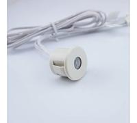 Ausla Interrupteur Sensoriel du Corps Humain, Interrupteur de Détection de Corps Passif ABS, Prise Rapide 3 à 12 V CC, Détection à 120 Degrés, Délai de 15 Secondes pour Armoire, Salle de Bain, (WHITE)