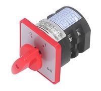 Ausla Inverseur PC Sélecteur Ignifuge AC380V 20A 4kW Type de Bouton à 2 Positions avec 2 Sections Vitesses pour le Démarrage du Moteur, l'inversion et le Contrôle de la Vitesse