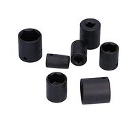 Ausla Jeu de 14 Douilles à Chocs Peu Profondes 1 Jeu de Douilles à Chocs 2 Pouces en Acier Cr Mo Métrique 10 Mm à 32 Mm Coin de Rayon de Marque Double Taille pour les Mécaniciens de Réparation