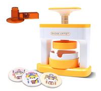 Ausla Kit de Création de Badges 98 Pièces, Artisanat Facile pour les Enfants avec des Pièces de Badges et des Images, Fabricant de Boutons de Bricolage Amusant pour un Jeu Créatif