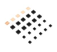 Ausla Kit de Dissipateur Thermique en Aluminium, Excellente Dissipation de la Chaleur, Ensemble de 25 Dissipateurs Thermiques pour RPi 2B 3B 4B, Améliore les Performances pour les Utilisateurs de