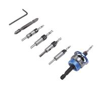 Ausla Kit de Forets à Fraiser M2, Jeu de Forets à Profondeur Réglable pour le Travail du Bois, l'acier au Carbone, Coupe de Précision pour Divers Matériaux