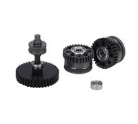 Ausla Kit de Mise à Niveau des Engrenages de L’extrudeur pour Imprimante 3D K2 Plus, Entraînement de Filament en Acier trempé Noir DLC et Engrenage de Réduction intégré, Construction