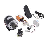 Ausla Kit de Moteur à Courant Continu 24 V 500 W avec Contrôleur en Alliage d'aluminium, Accélérateur au Pied, Interrupteur Avant et Arrière pour Scooter électrique, Cycle, Go Kart