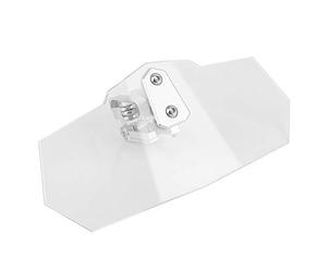 Ausla Kit de Pare-Brise de Moto Extension de Pare-Brise en Acrylique 27 X 12,4 Cm Clip Réglable sur Spoiler Déflecteur de Vent Transparent pour Motocyclistes Universels Protection Contre Le Vent et