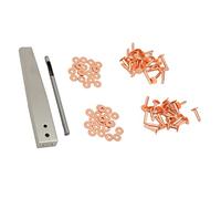 Ausla Kit de Rivets et de Bourreaux en Laiton Premium, des Attaches en Cuivre Faciles à Installer, Idéal pour les Boulages de Ceintures de Fabrication en Cuir Accessoires (Modèle C)