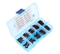 Ausla Kit d'entretoises en Nylon M2, 180 Pièces avec Vis et écrous, Idéal pour les Circuits Imprimés et les Projets de Machines