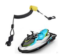 Ausla Lanière de clé Jet Ski, Cordon élastique 278003092 Antivol avec Corde D'apprentissage et Clip de Remplacement pour GTR GTX