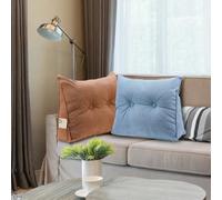 Ausla Large Bolster Cushion Headboard Pillow, Soft Plush Back Support Bed Rest Pillow for Reading and Watching TV, 60×50×20cm (#3)