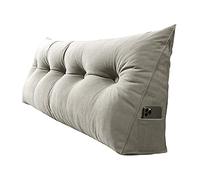 Ausla Large Bolster Cushion Headboard Pillow, Soft Plush Back Support Bed Rest Pillow for Reading and Watching TV, 60×50×20cm (#4)