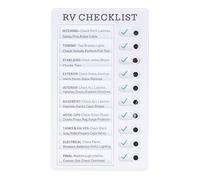 Ausla Liste de Choeur à Faire, Slider Planning Planning Chart Daily Memo RV Liste de Contrôle PVC Board Tools Tools Routine Routine pour les Enfants et les Adultes, 20x12cm (RV CHECKLIST)