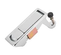 Ausla Loquet à Compression, Verrou à Gâchette en Alliage de Zinc pour Boîte à Outils et Remorque de Camping-car, Conception Ergonomique avec Poignée Réglable (SILVER)