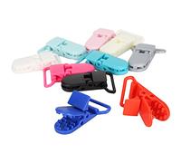 Ausla Lot de 10 Clips à Bec de Canard Verrouillables Colorés en Nylon avec Trou de Sangle, Matériau en Nylon, Connexion Facile par Crochet pour Tentes de Camping, Auvents, Couvertures de Bateau,