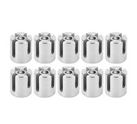 Ausla Lot de 10 Colliers de Serrage Croisés pour Câble Métallique en Acier Inoxydable 316 M8 3 Mm pour Fixation de Câble Métallique de Jardin et Utilisation de Garde-corps Intérieur Installation (M8
