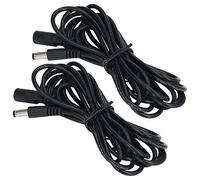 Ausla Lot de 2 Rallonges de Lampe Solaire LED, Câble D'extension d'alimentation Universel 12 V 24 V DC Mâle à Femelle avec Fil de Cuivre, Longueur de 9,5 Pieds pour Lampes Solaires,