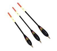 Ausla Lot de 3 Flotteurs de Pêche en Bois de Balsa avec Pointe Haute visibilité, 1,5 Plus 6 G, 1,5 Plus G, 4 pour Les Pêcheurs en Eau Douce
