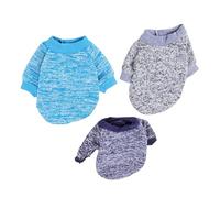 Ausla Lot de 3 Pulls en Tricot de Polyester pour Petit Chien - Vêtements Chauds pour l'automne et l'hiver - Facile d'entretien - Ajustement sécurisé pour Les Petits Chiens - À 'intérieur - pour