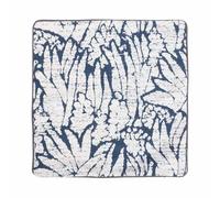 Ausla Lot de 4 Housses de Coussin Décoratives en Polyester Bleu Blanc, Style Bohème, Toucher Doux, Tissu Indéchirable, pour canapé, Chambre à Coucher, Salon (45,7x45,7 cm / 18x18 Pouces)