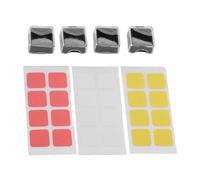 Ausla Lot de 4 Touches de Clavier Double Couche en ABS PC avec Couvercle Transparent, Autocollant Amovible, Remplacement DIY pour Les Utilisateurs de Commutateurs de Type croisé (Black)