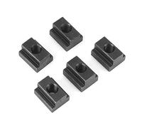 Ausla Lot de 5 Écrous à Rainure en T, M8, Acier avec Finition Oxyde Noir, pour Table de Serrage et Connexion de Pièces