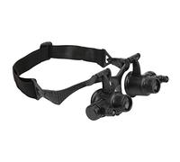 Ausla Loupe Loupe Bandeau ABS avec 2 Lumières LED 8 Lentilles Interchangeables 10X 15X 20X 25X pour la Réparation de Bijoux, l'entretien des Montres et Les Utilisateurs d'artisanat
