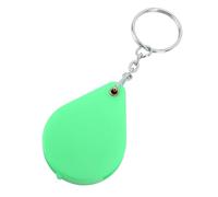Ausla Loupe Porte-clés, Lentille Acrylique, Loupe Pliante 10X 32 Mm, Aide à la Lecture, Porte-clés Portable avec pour l'inspection de Lecture en Extérieur (Green)