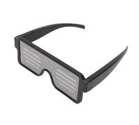 Ausla Lunettes Éclairantes LED, 11 Motifs Dynamiques avec 164 LED Rose, Rechargeable par USB pour Soirées en Boîte, Concerts et Festivals