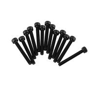 Ausla M3 Vis à Tête Hexagonale Creuse Noire Jeu 12.9 Acier allié au Carbone 4-50mm (M3 * 25 mm （partiellement fileté） 50 pc/pack)