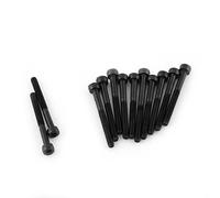 Ausla M3 Vis à Tête Hexagonale Creuse Noire Jeu 12.9 Acier allié au Carbone 4-50mm (M3 * 30 mm （partiellement fileté） 24PCS)