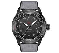 Ausla Mach Montre à énergie Solaire pour Homme, Alliage Léger avec Chronographe, Résistante à l'eau jusqu'à 50 M pour Les Aventures en Plein Air (Black)