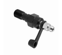 Ausla Mamelon de Vis de Purge de Boulon Banjo M10x1,25mm avec Capuchon Anti-poussière pour étrier de Frein, Installation Facile, Montage Universel (BLACK)