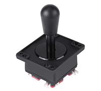 Ausla Manette à 8 Directions, Arbre en Acier Inoxydable, Microswitch | Fixation d\'écrou à vis antidérapante, poignée supérieure à bille de 33.3mm, plaque de base de 90x80mm, réparation