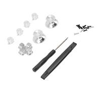 Ausla Manette Boutons Kit de Remplacement, Dpad en Alliage D'Aluminium | Coussinet directionnel convexe Concave, poignée texturée, Fatigue réduite du pouce, pièces d\'usure de réparation,