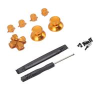 Ausla Manette Boutons Kit de Remplacement, Dpad en Alliage D'Aluminium | Coussinet directionnel convexe Concave, poignée texturée, Fatigue réduite du pouce, pièces d\'usure de réparation,