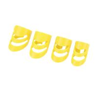 Ausla Médiators pour Guitare, Ajustement Ergonomique et Confortable avec tonalité Vive, 4 Tailles S M L XL (YELLOW)